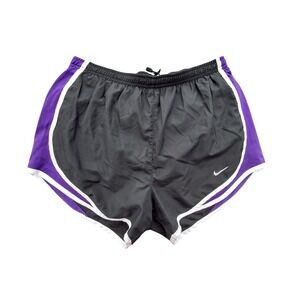 Nike Dri Fit Athletic Shorts Women's Size Small Black Purple White Running